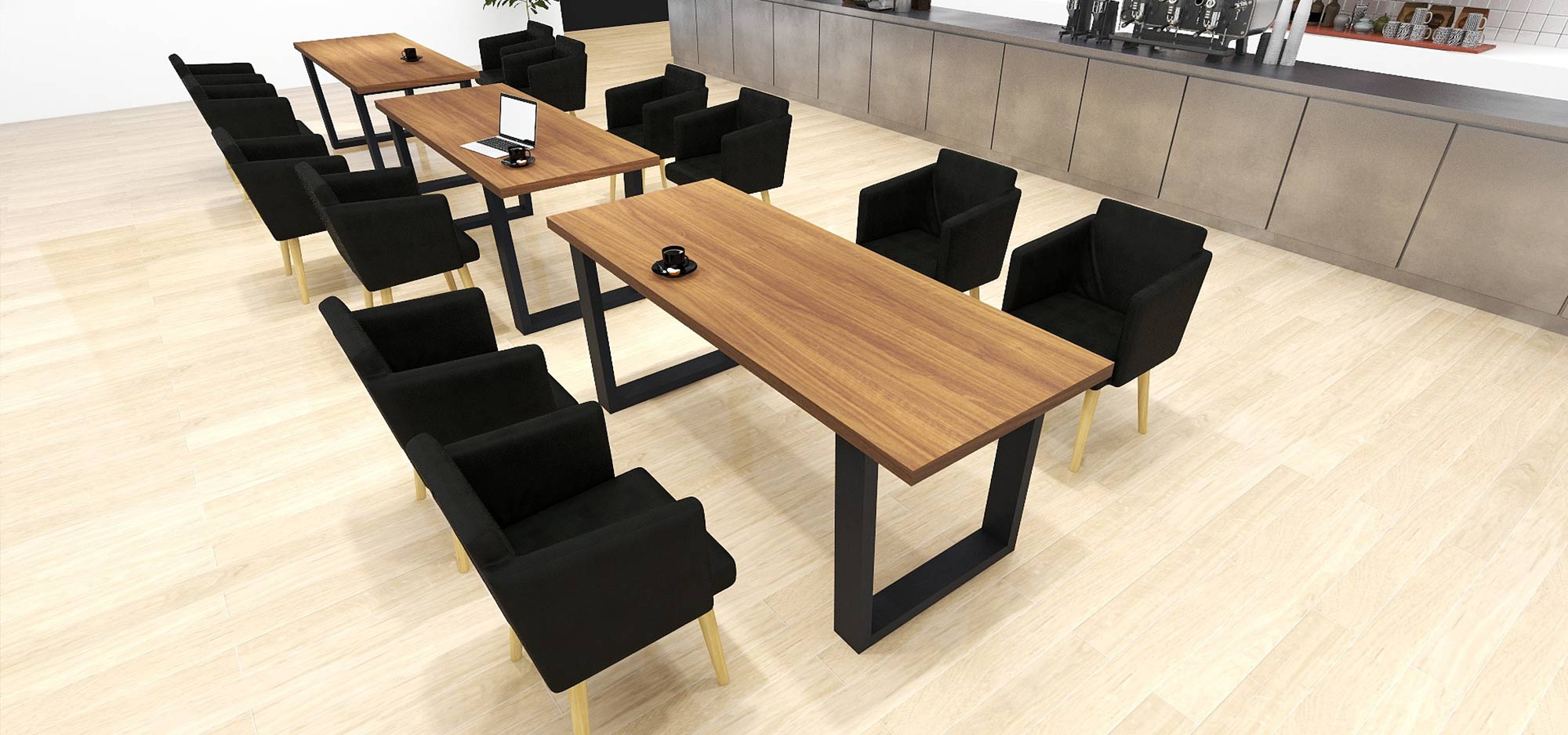 arne　アーネ　アンティーク調テーブル 台形脚ダイニングテーブル・デスク - オーダー家具、インテリア