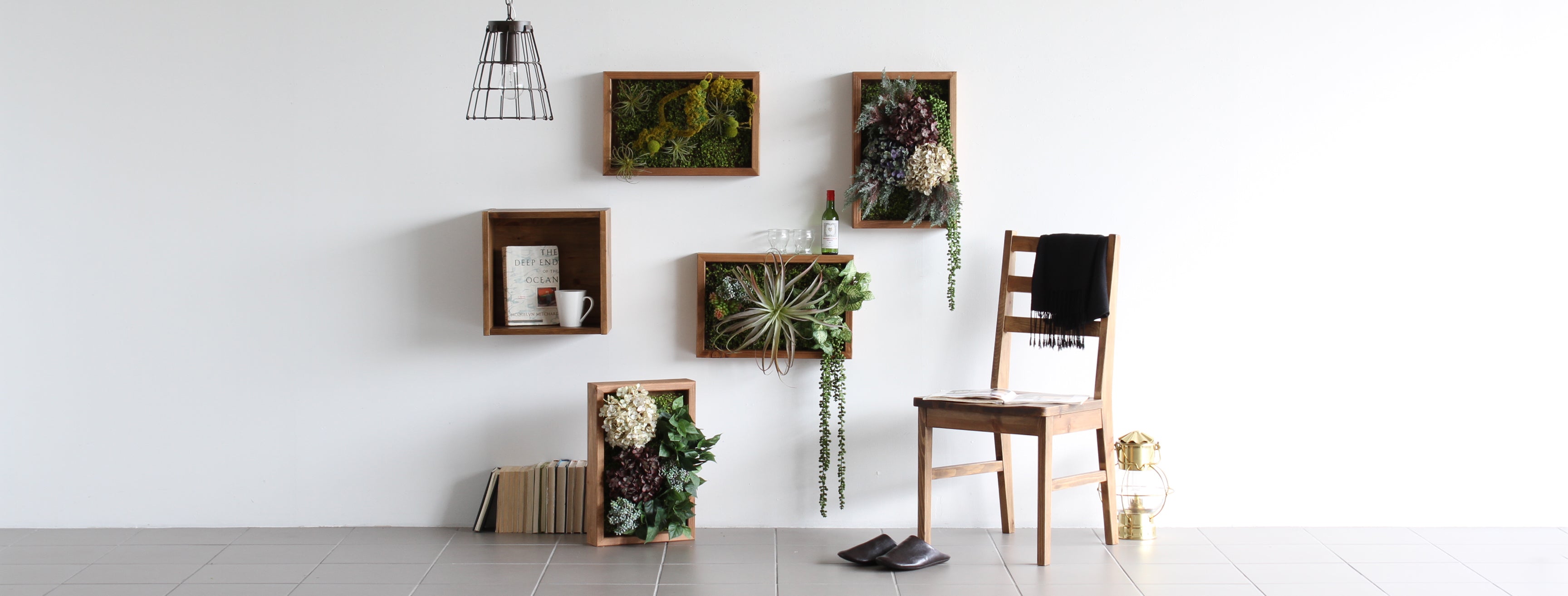 おしゃれな壁掛けグリーンパネル Botanical s.class(約30×45cm おしゃれな壁掛けグリーンパネル Botanical s.class(約30×45cm