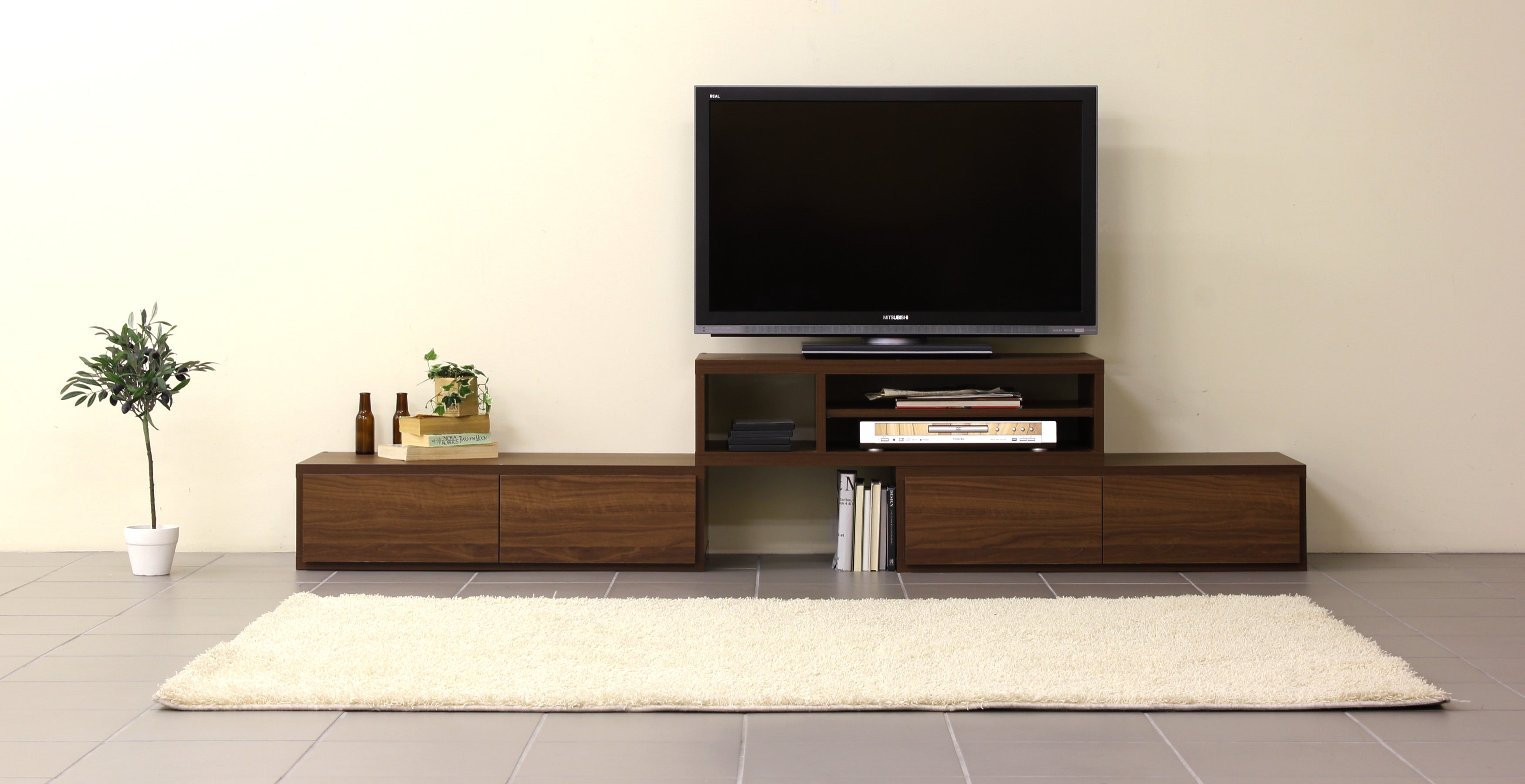 arne テレビ台　木製　ブラウン　アンティーク おしゃれなローボード収納・テレビラック Column - オーダー家具