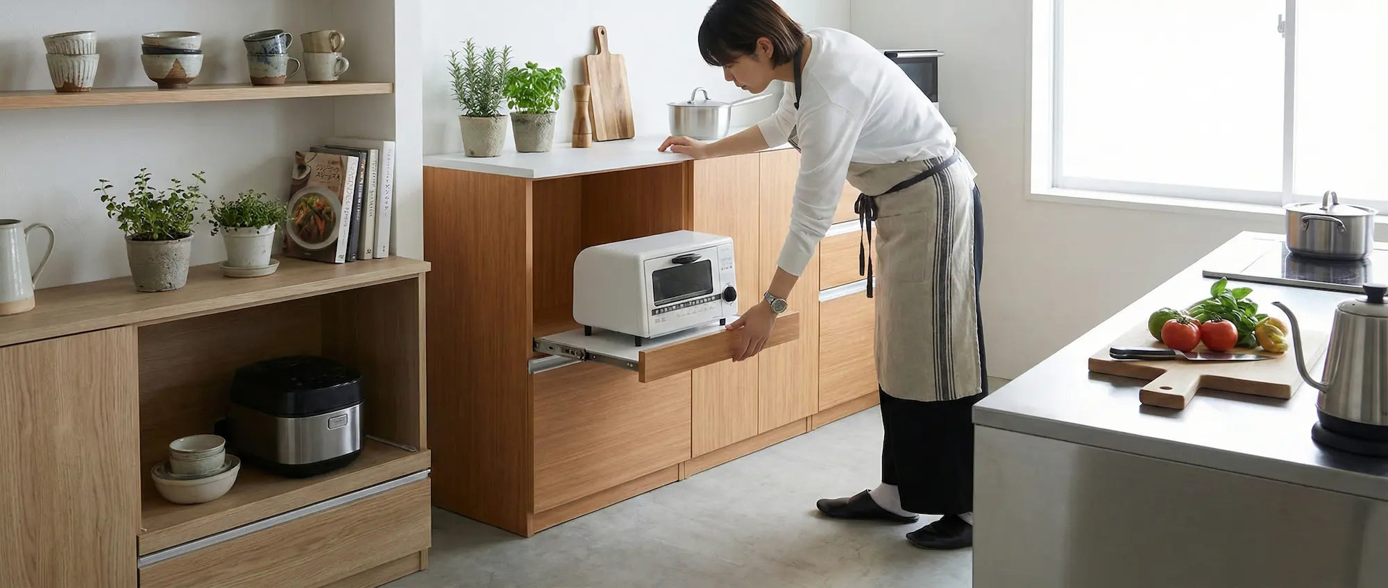 ホワイト レンジボード RD-SP01 日本製 幅54cm 【公式通販】