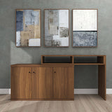 テレビ台 コーナー 伸縮 L字 デスク | T+D 105W扉