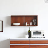 ウォールシェルフ 長方形 | WallBox7 E-M glass 木目