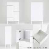 ハイチェスト キャビネット 大理石柄 グレー