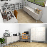 スリムキャビネット 大理石柄 マーブル