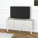 テレビ台 120cm 大理石柄 マーブル