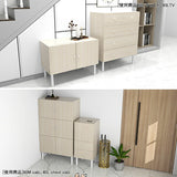 ミニキャビネット 木目柄 ホワイトウッド