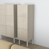 スリムキャビネット 木目柄 ホワイトウッド