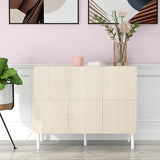 キャビネット 木目柄 ホワイトウッド