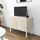 テレビ台 80cm ミニ 木目柄 ホワイトウッド