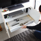 テレビ台 80cm ミニ 木目柄 ホワイトウッド