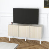 テレビ台 120cm 木目柄 ホワイトウッド