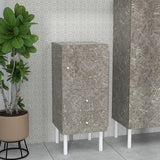 ミニチェスト キャビネット 大理石柄 グレー