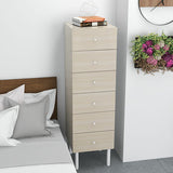 スリムチェスト 木目柄 ホワイトウッド