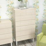 ハイチェスト 木目柄 ホワイトウッド