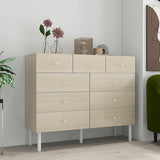 ワイドチェスト 木目柄 ホワイトウッド