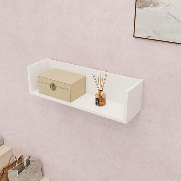 ウォールシェルフ コの字 飾り棚 浮かせる収納 奥行21cm｜wallbox7 C