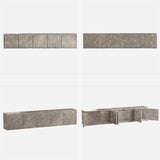 ウォールシェルフ 扉付き | WallBox7-DX B-1500 graystone