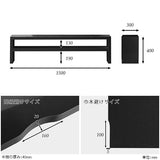 サイドボード オープンラック 黒