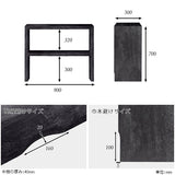 オープンラック シェルフ 黒