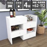 ホワイト 一人暮らし 収納 リビングボード