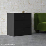 コーナー リビングボード ブラック タンス