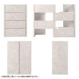 サイドチェスト 洋服タンス コーナー 光沢