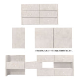 3段チェスト 鏡面 アンティーク 間仕切り