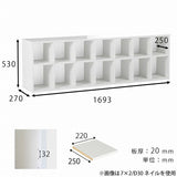 本棚 大理石柄
