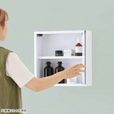 ミラーキャビネット 鏡扉 | WallBox7-DXミラー D-M 棚付き 木目