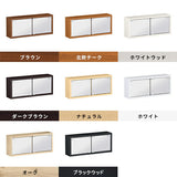 ミラーキャビネット 鏡扉 ウォールラック | WallBox7-DXミラー E-S 木目