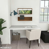 ミラーキャビネット 鏡扉 ウォールラック | WallBox7-DXミラー E-M 木目