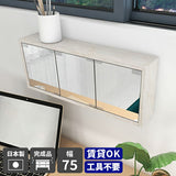 ウォールシェルフ ミラーキャビネット 鏡扉 | WallBox7-DXミラー E-M marble