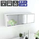 壁掛け収納 ミラーキャビネット 鏡扉 | WallBox7-DXミラー E-900 nail