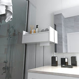 ウォールシェルフ 配線コード収納 ティッシュボックス