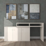 デスク 鏡台 コーナーデスクドレッサー