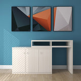 作業台 キッチン収納 伸長 収納棚