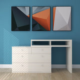 リビングボード ハイタイプ コーナーデスク L字