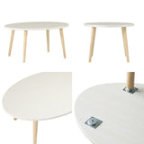 ローテーブル 楕円形 木製