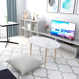 ローテーブル 楕円テーブル センターテーブル | SPS LowTable 木目