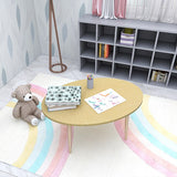 ローテーブル 楕円形 木製