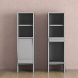 サイドボード マガジンラック 扉付き収納