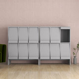 収納棚 キャビネット 扉付き収納 本棚