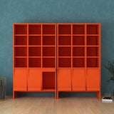 食器棚 収納棚 マガジンラック 扉付き収納