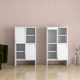 本棚 フラップ扉 A4収納 マガジンラック 棚