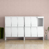 収納棚 マルチ収納 キャビネット 扉付き収納