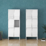 サイドボード ブックシェルフ マガジンラック フラップ扉