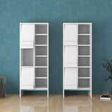 収納棚 リビング収納 本棚 ブックシェルフ フラップ扉