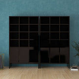 本棚 フラップ扉 A4収納 収納家具 書棚