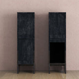 サイドボード ブックシェルフ 本棚 扉付き収納