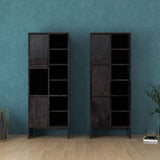 収納棚 リビング収納 本棚 ラック 扉付き収納